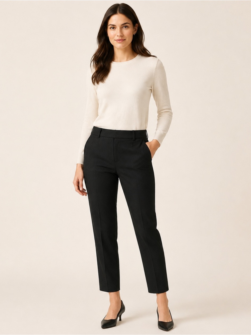 J. Crew Black Ankle Cropped Pants